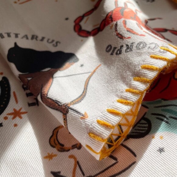 Anthropologie Zodiac Tea Towel | Astrology Kitchen Towel Hostess Gift NWT - Picture 4 of 5